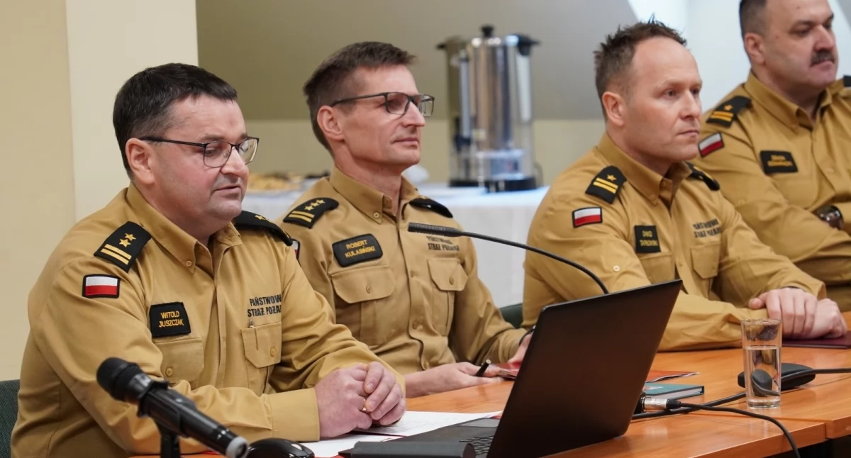 Państwowa Straż Pożarna, Podsumowali działania strażaków - zdjęcie, fotografia