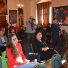 Publiczność mogła wysłuchać wielu ciekawych historii opowiedzianych przez...