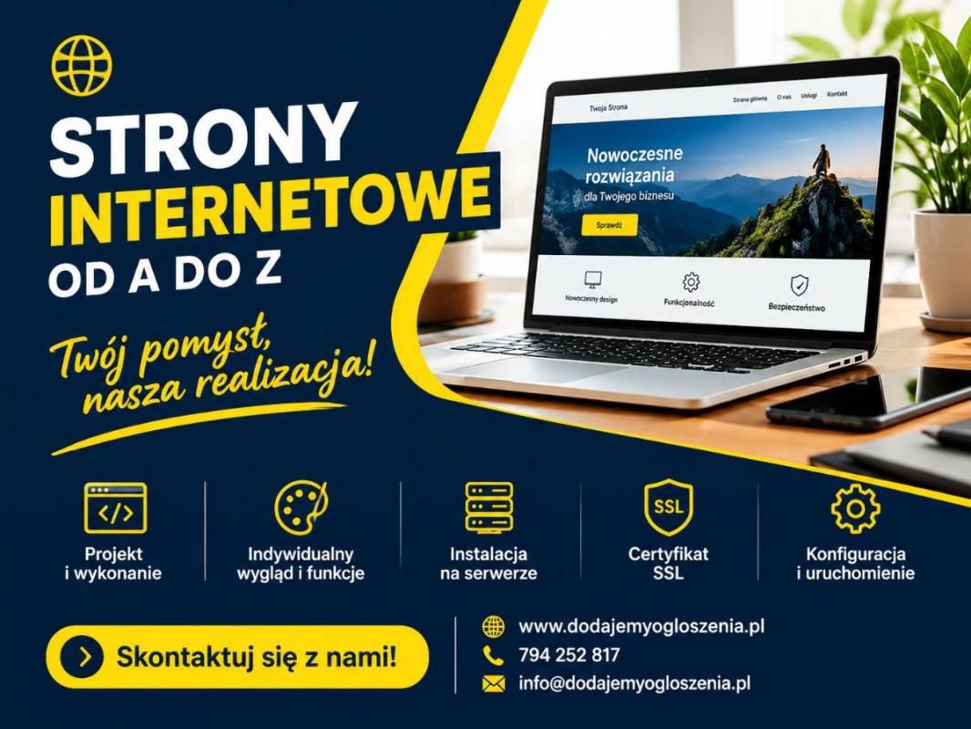 Tworzymy strony internetowe dopasowane do...