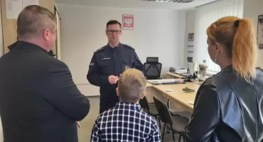 Komendant policji podziękował bohaterskiemu małżeństwu